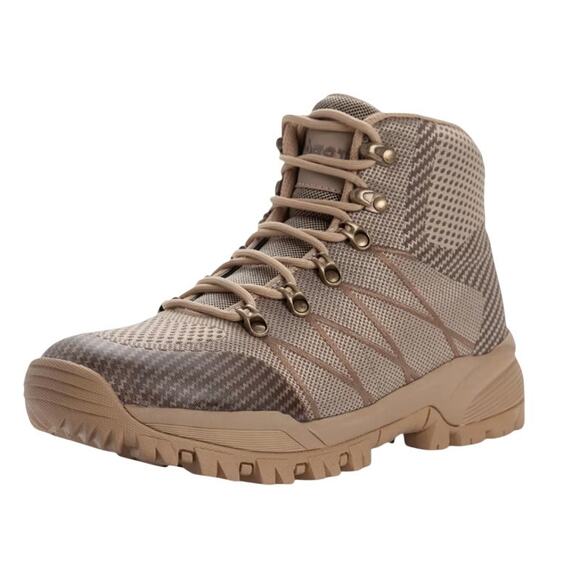 Propet Mens Traverse Hiking Mid Boots US 12 XXWIDE Tan Brown Waterproof GUC main image 13